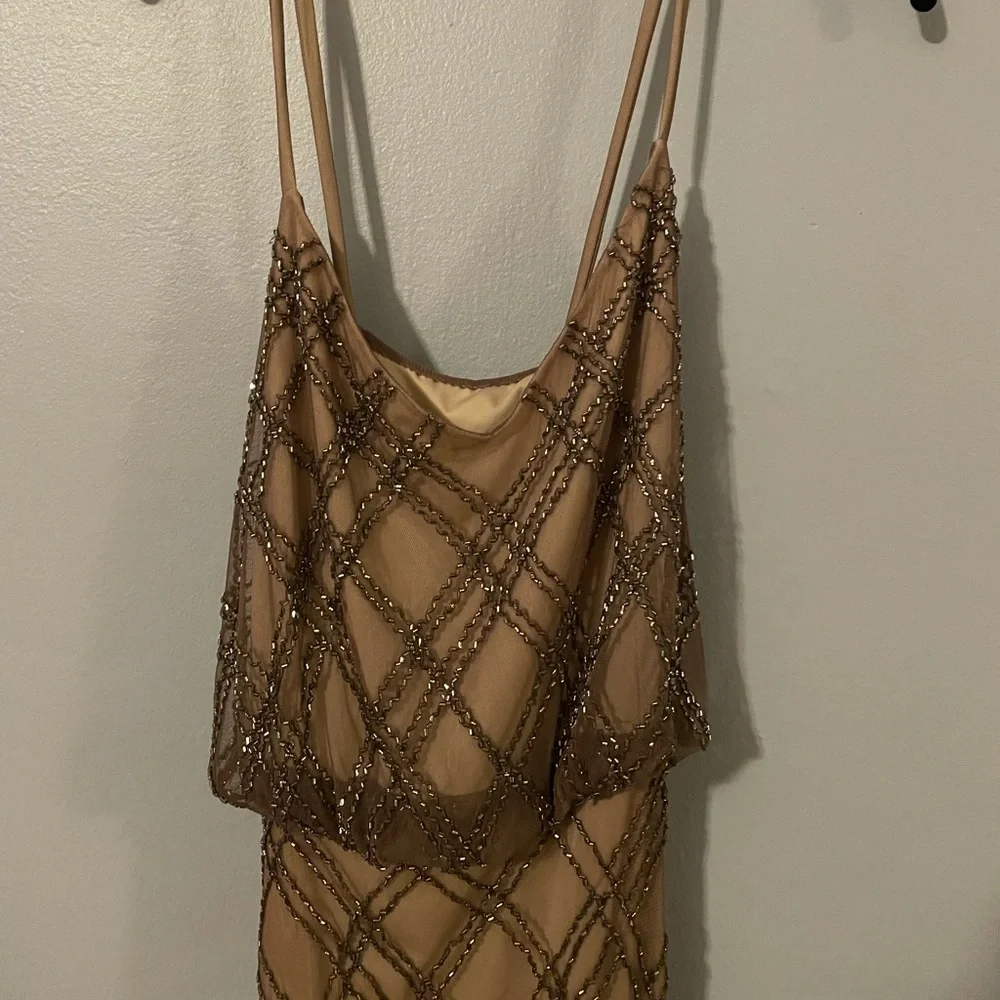 NWT Adrianna Papell Hand Beaded Gown - Picture 5 of 7